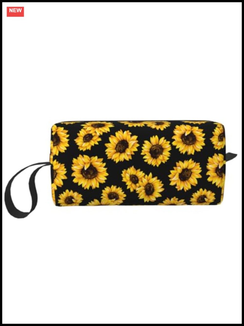 Black Makeup Bag Organizer Small Cosmetic Bags Portable Travel Toiletry Bag